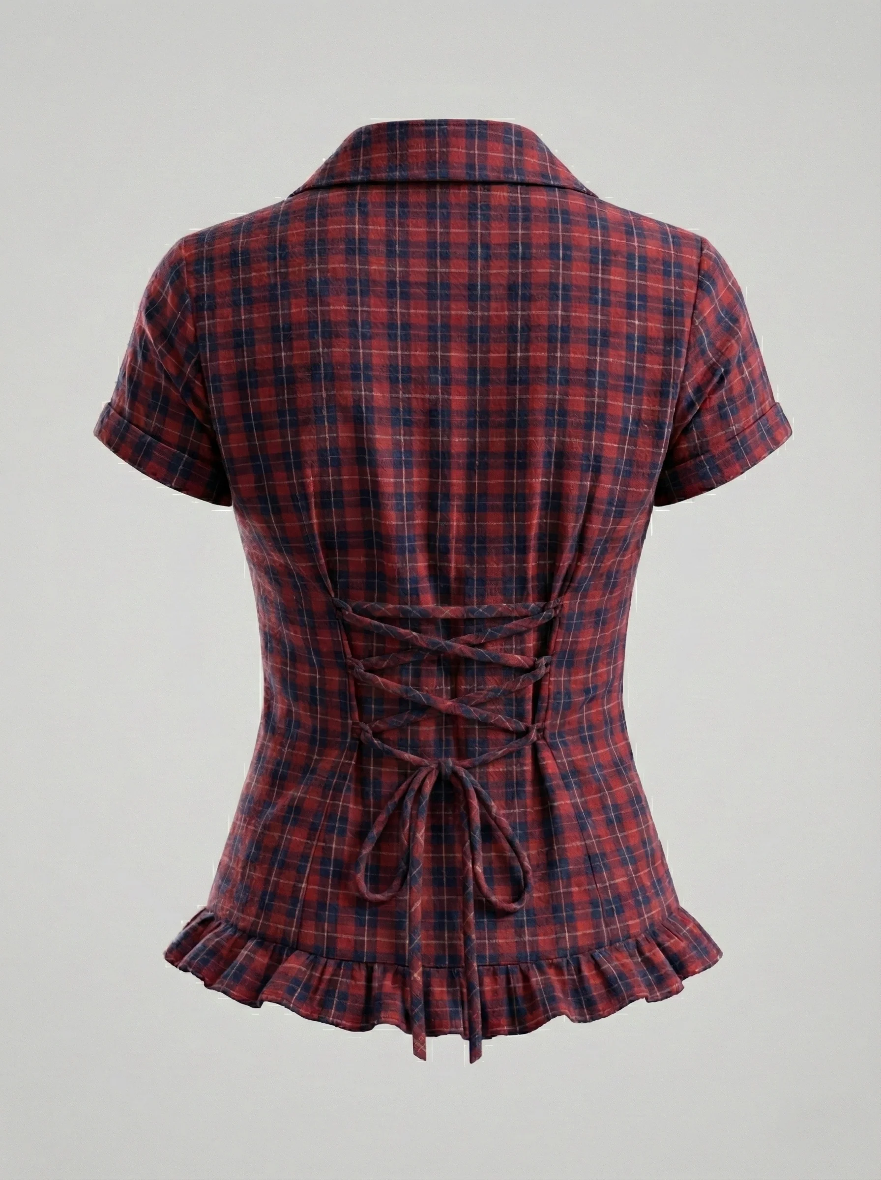 Berry Ruffle Shirt - Image 3