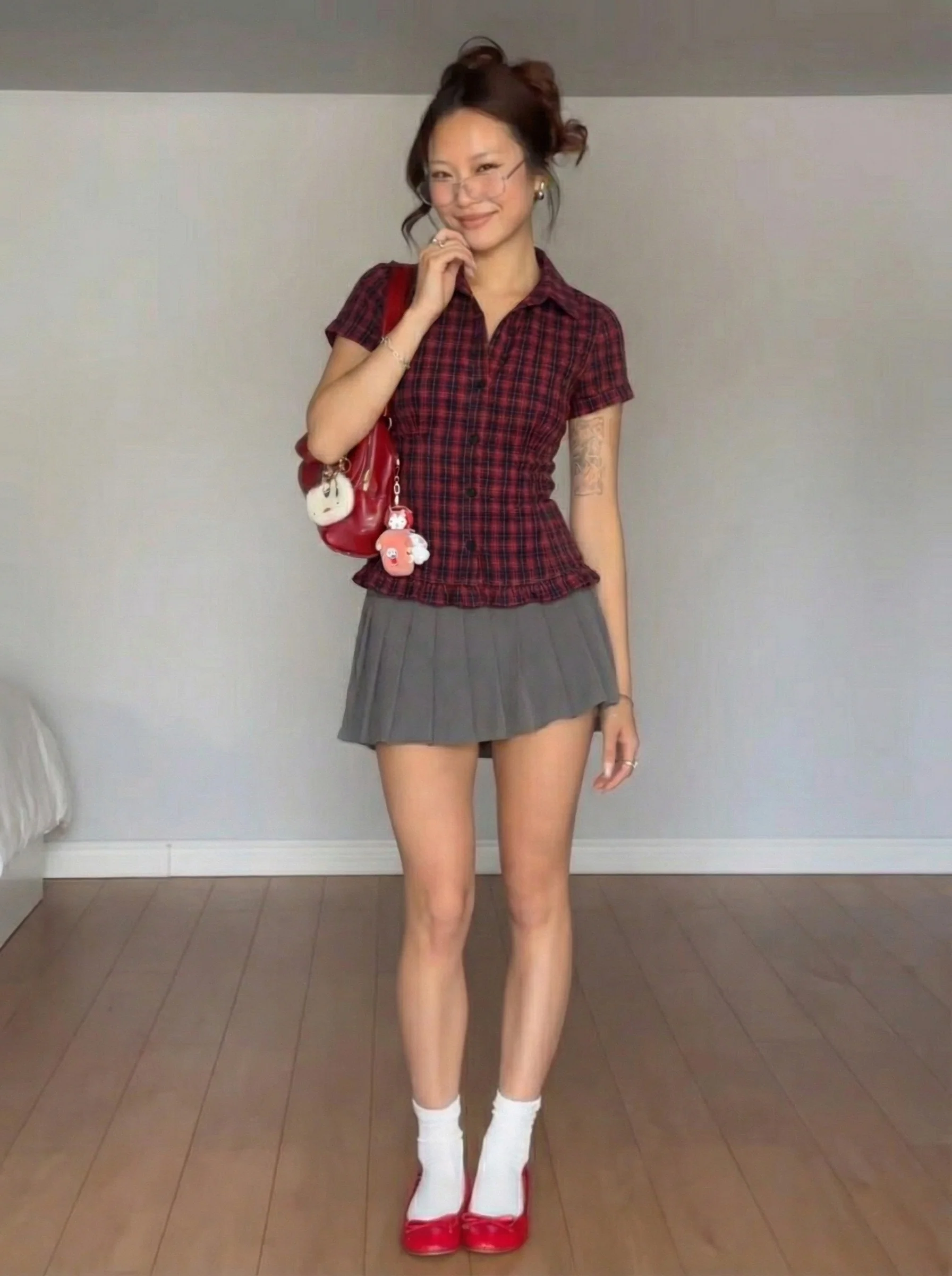 Berry Ruffle Shirt - Image 4
