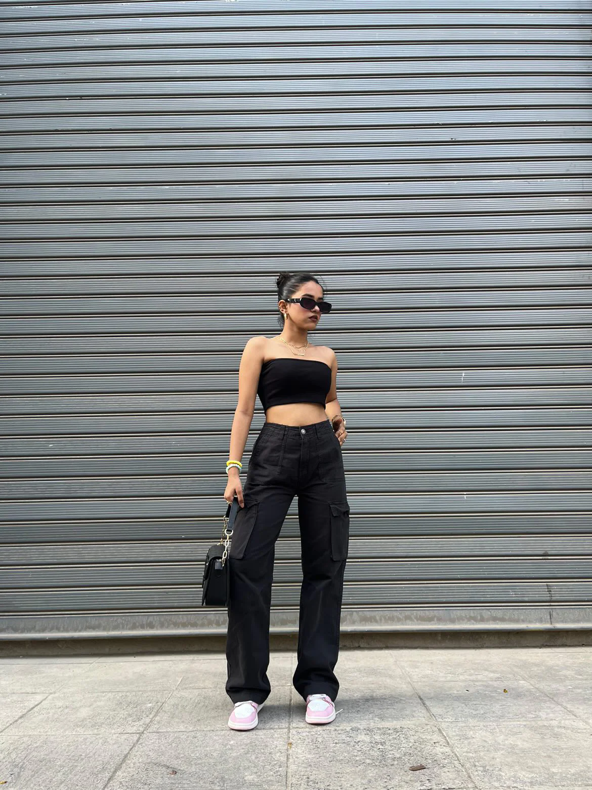 Black Cargo Pants - Image 4