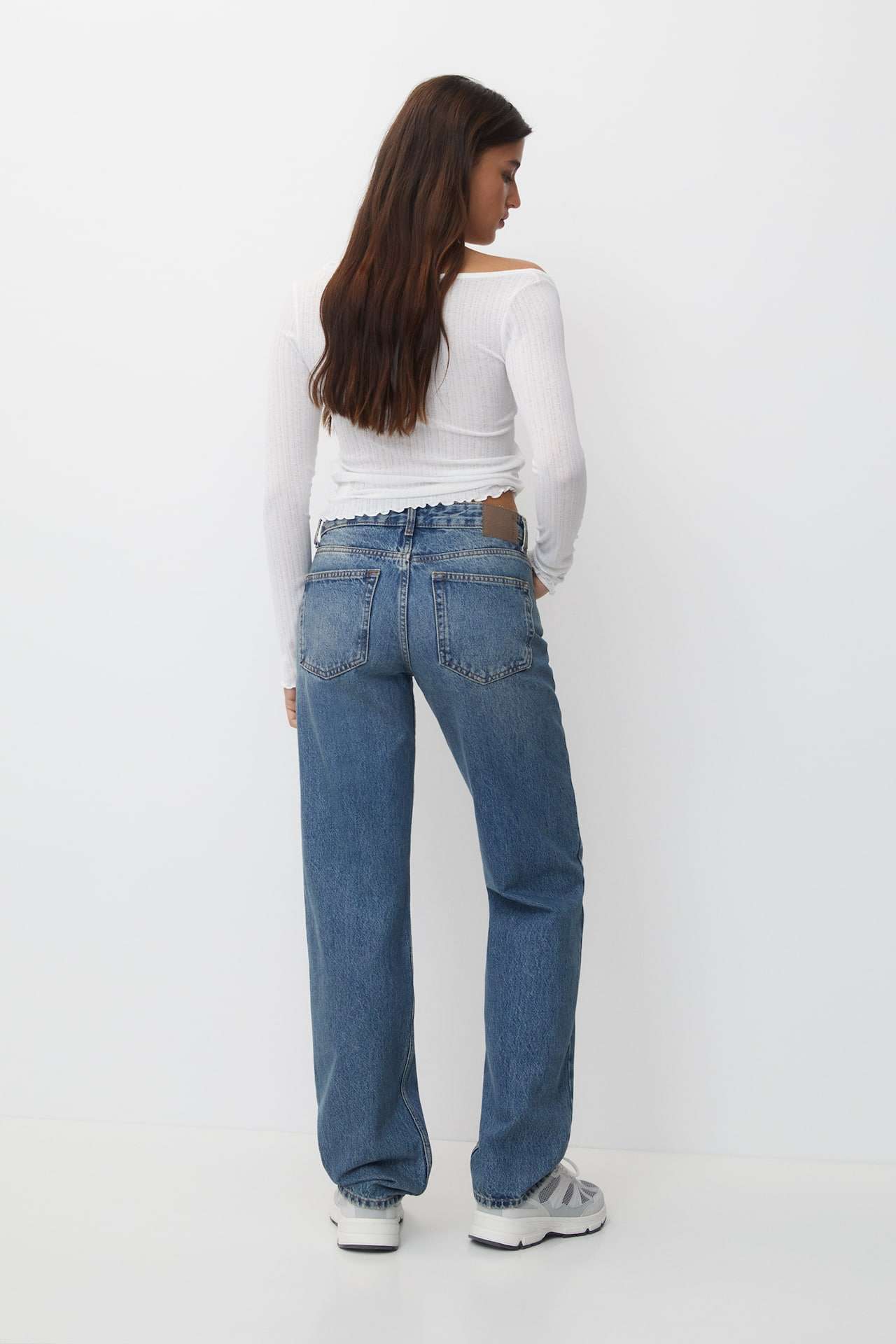 Dark Blue Straight Jeans - Image 3