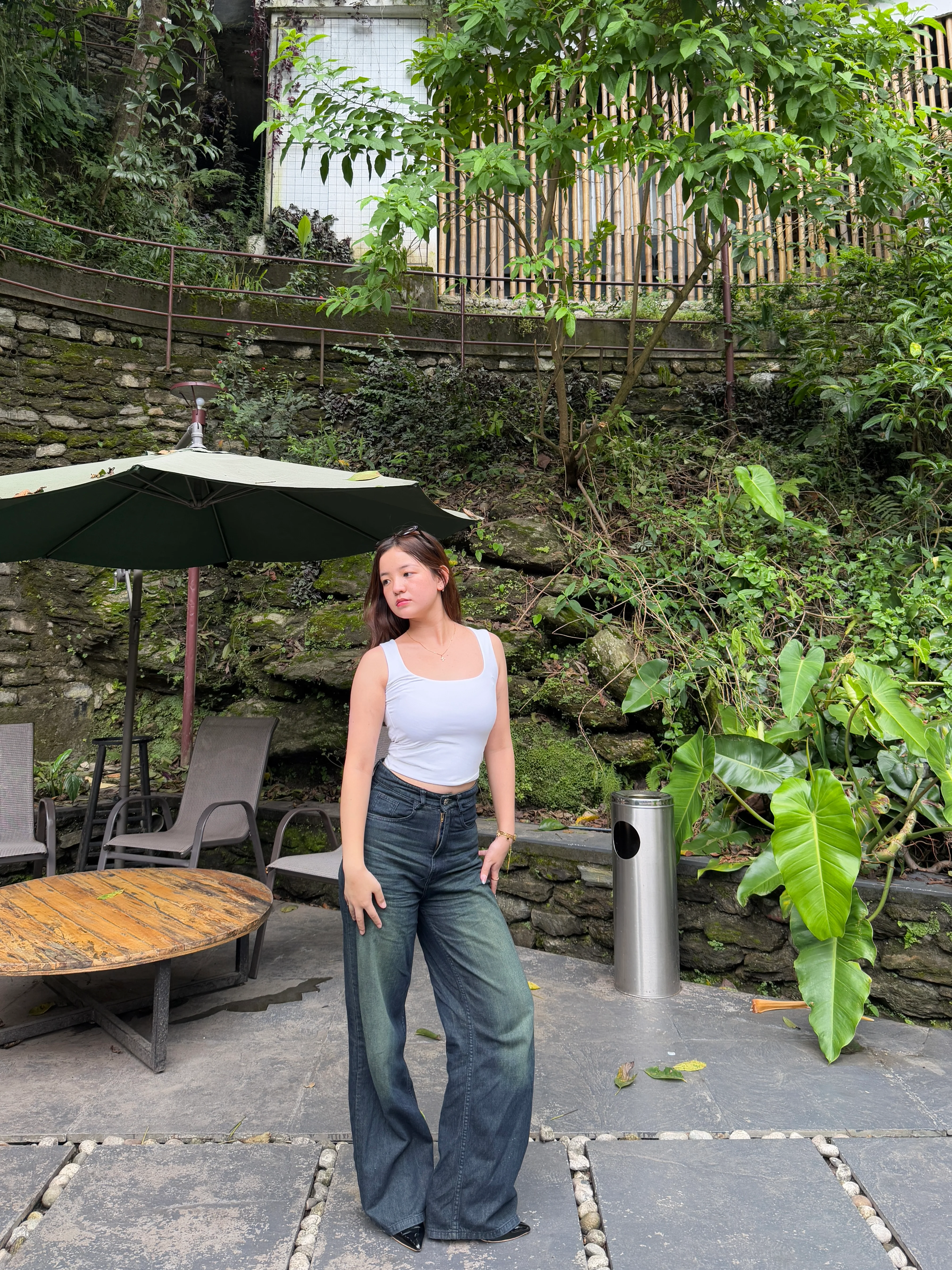 Forest Vintage Wide leg Denim - Image 4