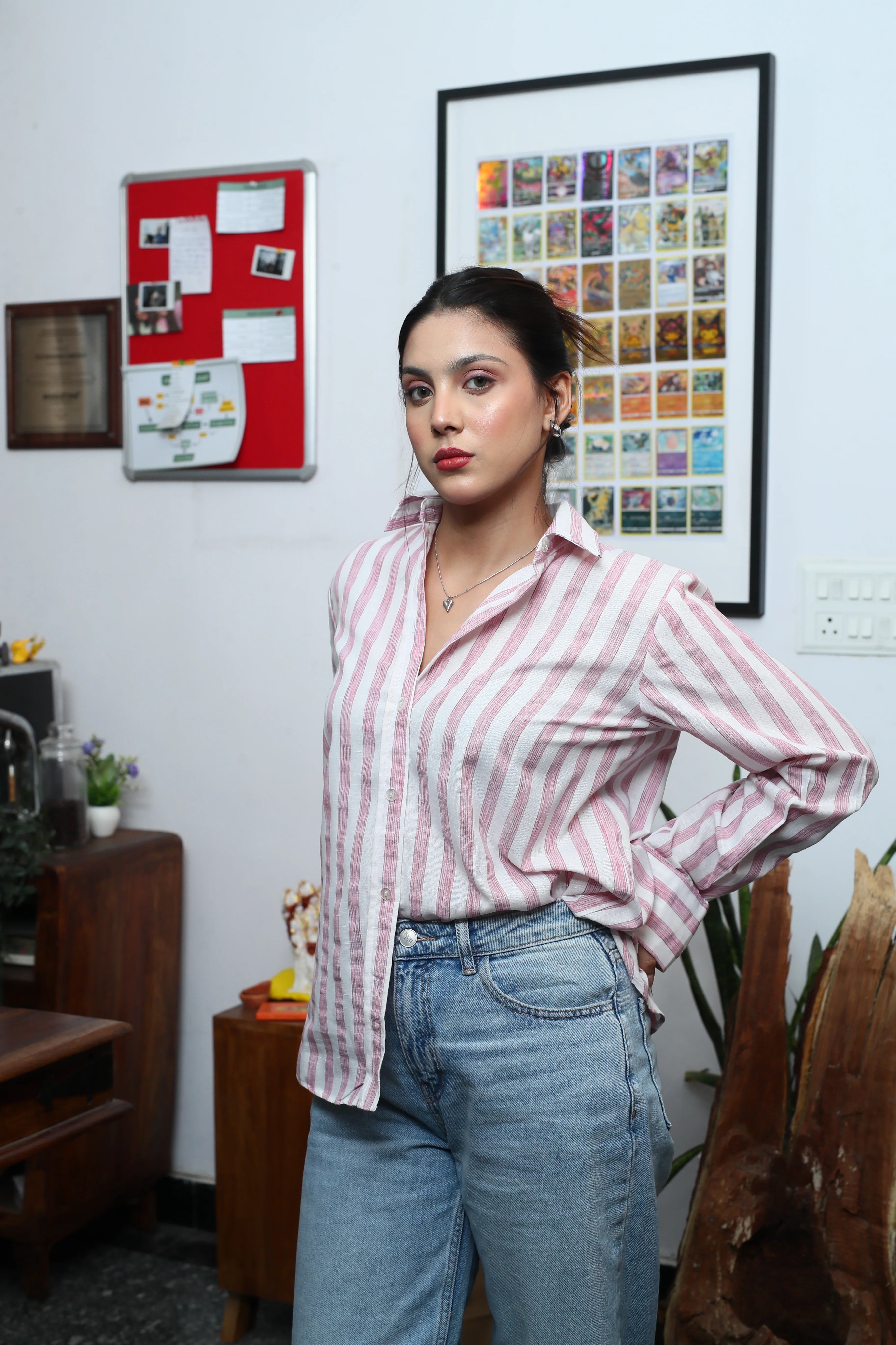 Holiday Pink Striped Shirt - Image 4
