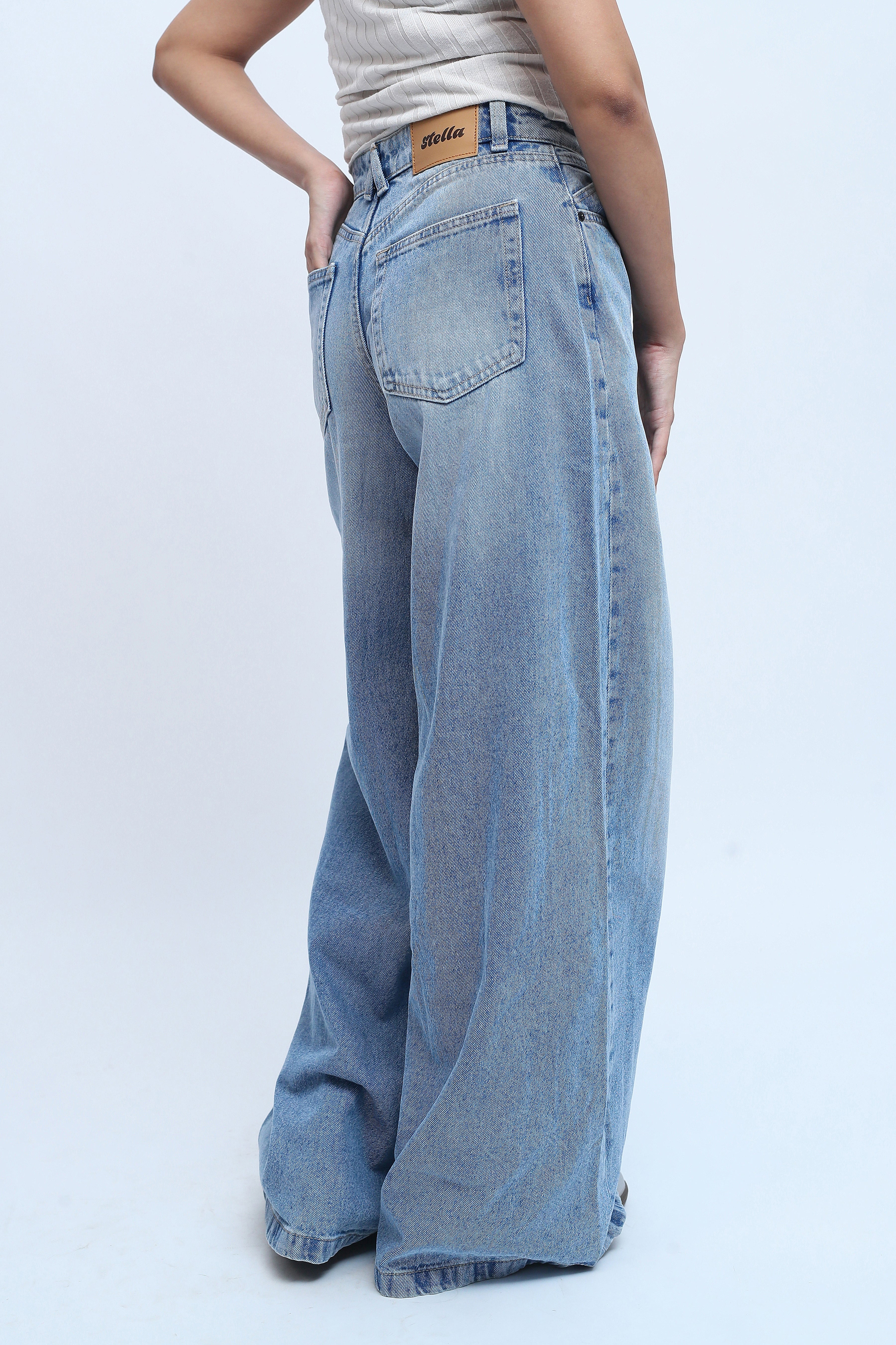 Super Wide leg Blue denim - Image 8