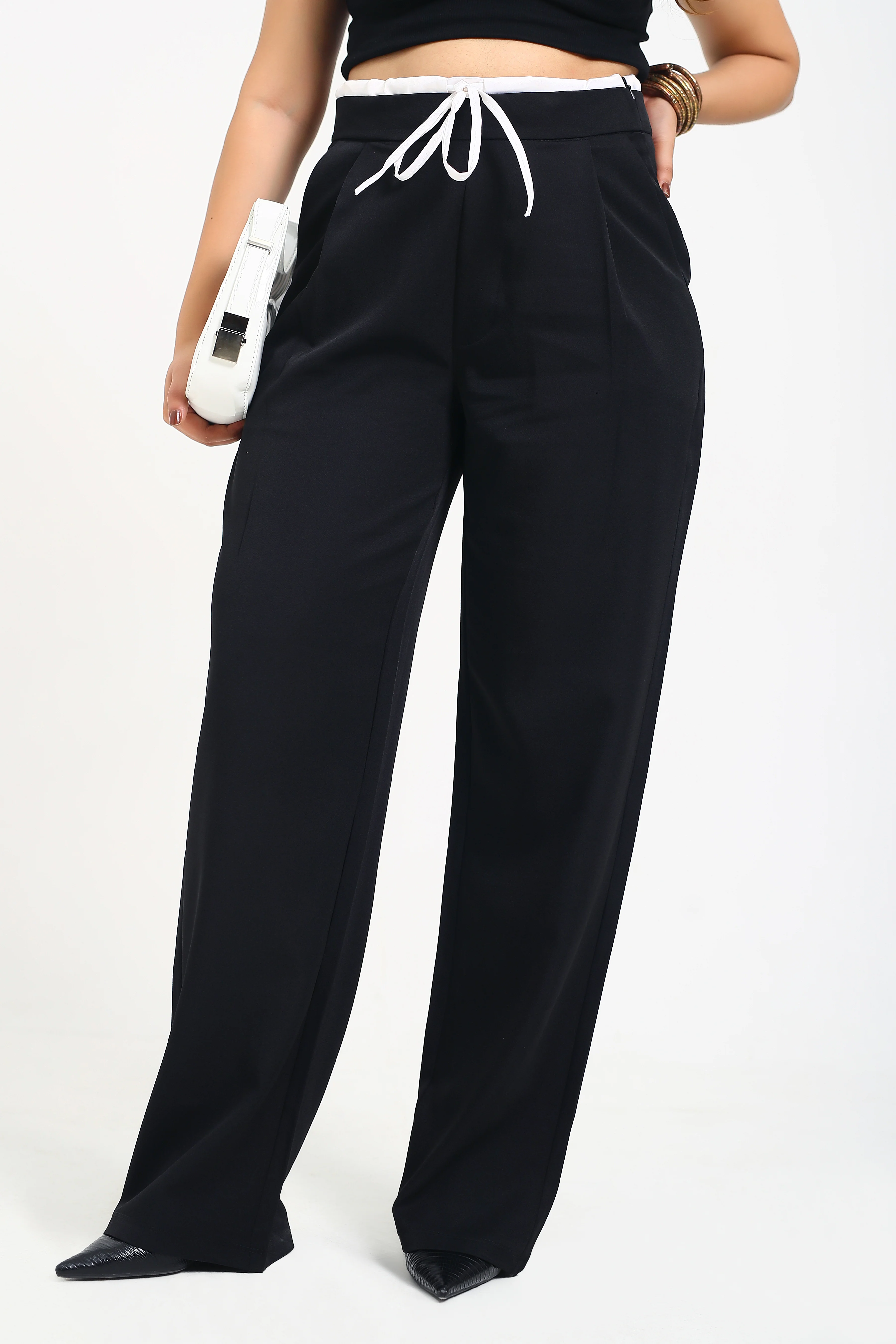 Tailored Drawstring Trousers - Image 6
